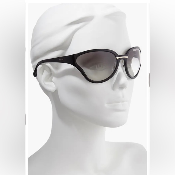 NWT Prada Oversize Wrap Butterfly Sunglasses 68mm - Picture 2 of 9